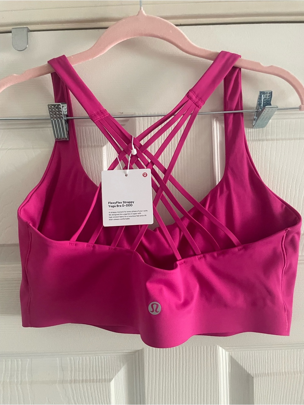 lululemon athletica Strappy Sports Bra - Hot Pink - Picture 4 of 6